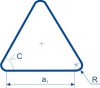 Островки безопастности форма треугольник